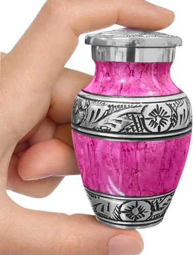 Vista 8 de Urna Negra de Acuarela para Cenizas de Adulto Masculino – Grandes Urnas de Cremación para Cenizas Humanas – Urna Funeraria Conmemorativa