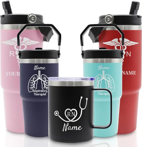 Vista 7 de Regalos para dentistas para mujeres, regalos de asistente dental, vaso de dentista grabado personalizado, regalos para médicos para mujeres, vaso