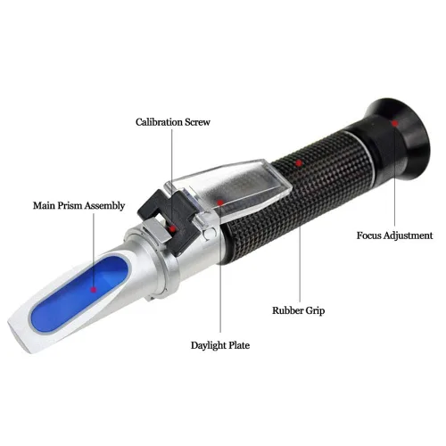 Vista 2 de Agriculture Solutions Refractómetro de Alcohol para Medición de Porcentaje de Volumen de Alcohol Espirituoso con Compensación Automática