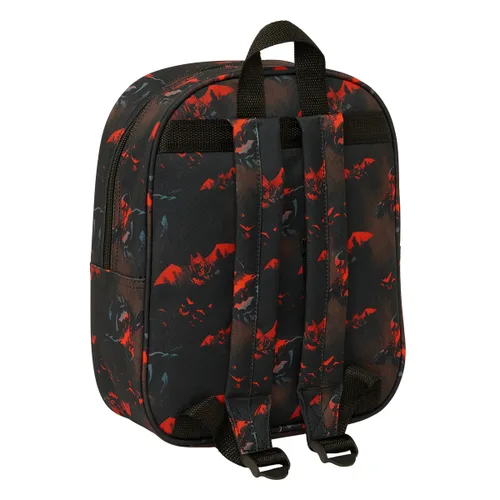 Vista 3 de Mochila Escolar Batman Negro 22 x 27 x 10 cm 3D