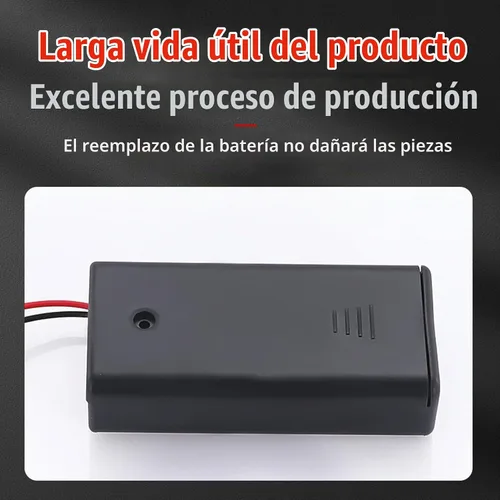 Vista 3 de Flever Accesorio de casa de bricolaje para casa de muñecas en miniatura, 3 paquetes de baterías AA con 6 cables de luz LED 3 paquetes de baterías AA