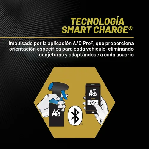 Vista 3 de A/C Pro Smart Charge Bluetooth - Medidor y manguera de refrigerante R-134a, herramienta de recarga de aire acondicionado para automóvil, diagnóstico