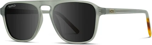 Vista 5 de WMP Eyewear - Gafas de sol modernas estilo aviador polarizadas estilo cuadrado para hombre