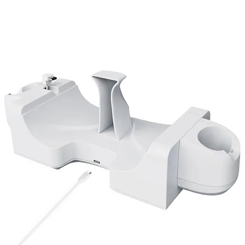 Vista 5 de VR Charging Station for OculusMeta Quest 3, Charging Dock Supports LED Indicator, Charging Dock Station with USB-C Fast Charging for VR Console and