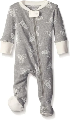Vista 145 de Burt's Bees Baby - Pijama de una pieza para bebé, mameluco para dormir y jugar, algodón 100% orgánico, cremallera frontal