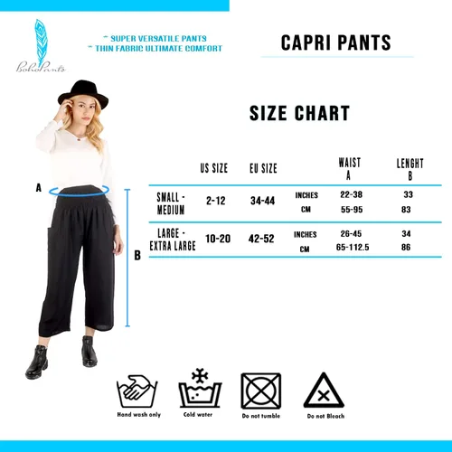 Vista 7 de Culottes para mujer, pantalones gaucho de pierna ancha, capris para mujer, cintura alta, palazzo, para yoga, la playa o todo el verano