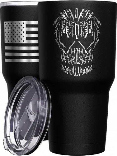 Vista 7 de We The People Holsters - Vaso térmico de 30 onzas, 0% Liberal, Negro