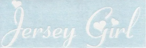 Vista 2 de Jersey Girl - New Jersey Girly - Carros, camiones, ciclomotor, casco duro, automóvil, manualidades, laptop, vinilo para tienda, calcomanía de pared