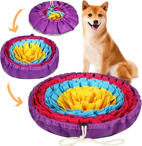 Vista 11 de Vivifying Tapete de olfateo para perros, alfombrilla ajustable para perros pequeños, medianos y grandes, juguete interactivo de enriquecimiento
