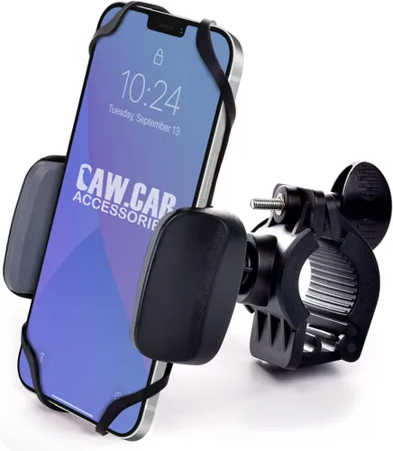 Vista 10 de Soporte de teléfono para bicicleta y motocicleta, para iPhone 16 Pro Max (15, 14, SE, Plus), Galaxy S25 o cualquier teléfono celular, soporte