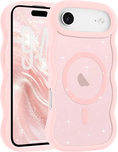 Vista 27 de Pepmune - Funda para iPhone 12 Pro Max con marco ondulado y estructura rígida, color mate claro, cubierta trasera unisex, compatible con Magsafe