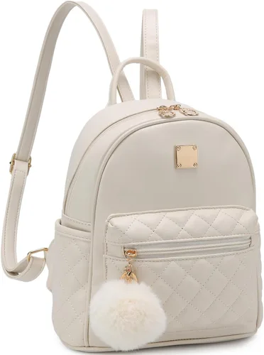 Vista 30 de Mini mochila de moda para niñas, bolso pequeño lindo de cuero a cuadros para mujer, mochilas pequeñas, Negro -, Mini mochila de moda para niñas