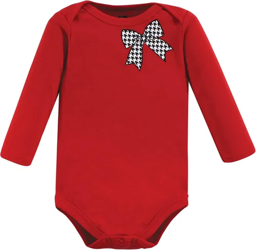 Vista 4 de Hudson Baby Baby Girl's Cotton Long-Sleeve Bodysuits 7-Pack