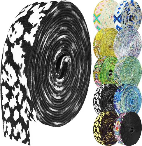 Vista 40 de 1.5 pulgadas Correa de nailon con patrón, correas de cinturón de nailon, correas para bolso, correas para mochila, cinturón de nailon