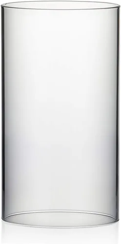 Vista 16 de WGVI Funda para portavelas Hurricane, ancho de 2 pulgadas, altura de 12 pulgadas, portavelas cilíndrico de vidrio transparente, tubo de chimenea