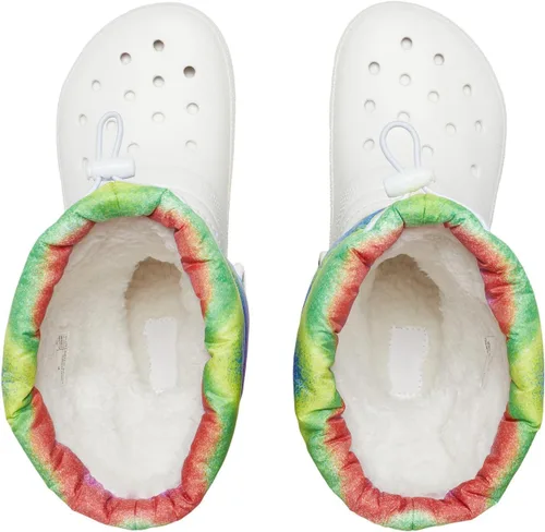 Vista 2 de Crocs Botas de nieve unisex con forro clásico para niños
