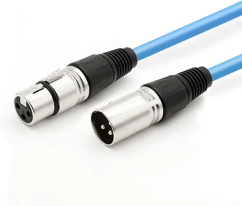 Vista 12 de Cable de altavoz XLR macho a XLR hembra, cable de conexión de micrófono de audio profesional, cable de micrófono blindado y equilibrado para uso más