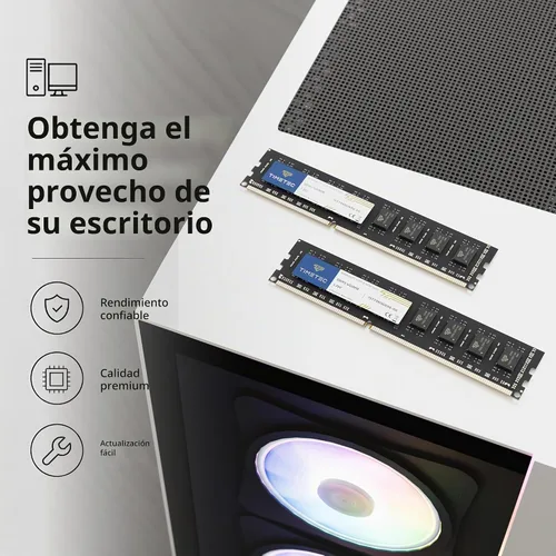 Vista 3 de Timetec Hynix Módulo de memoria grado A, IC, de 1600 megahercios, (PC3 12800), no ECC, sin memoria intermedia, CL11 de 1.35/1.5 voltios, con 240