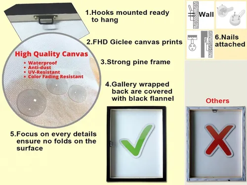 Vista 6 de Biufo Lienzo decorativo para pared, diseño de burro de culo, divertido y bonito retrato de burro, obra de arte para decoración de baño, inodoro
