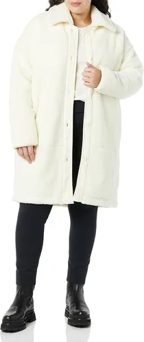 Vista 4 de Tienda Essentials Abrigo de sherpa de peluche de gran tamaño para mujer (anteriormente Goodthreads)