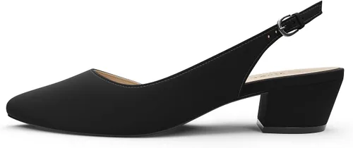 Vista 3 de MSKFZEK Zapatos de tacón bajo para mujer