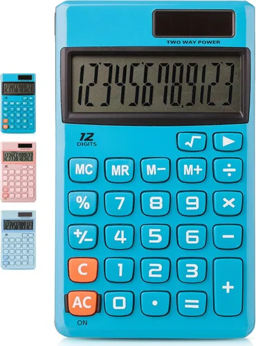 Vista 11 de Mr. Pen - Calculadora de función estándar, 12 dígitos, calculadora solar, calculadoras básicas de oficina (paquete de 2)