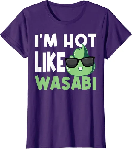 Vista 9 de Wasabi - Camiseta de condimentos de pasta picante de rábano picante japonés, Negro