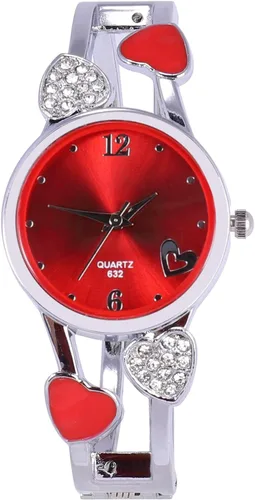 Vista 8 de ele ELEOPTION Reloj de pulsera para mujer, pulsera de cuarzo con esfera redonda de diamantes de imitación, correa de acero inoxidable, con caja