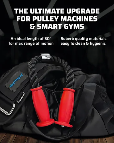 Vista 9 de THEFITGUY Paquete de sujeción de cable de cuerda ergonómica para tríceps y cinturón de inmersión definitivo