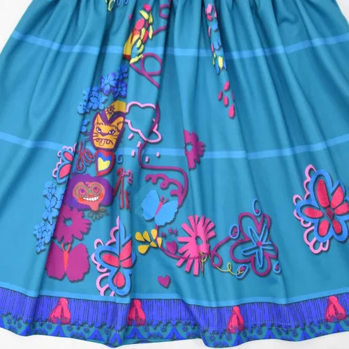 Vista 5 de Choadam Vestido Mirabel para niñas y niños pequeños, vestido de princesa Isabella 2t, 4t, 6t