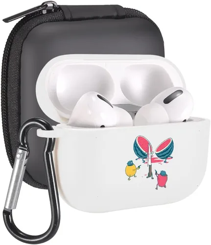 Vista 14 de Funda de mariposas rosas para AirPods Pro con llavero, diseño de animales lindos funda protectora de TPU suave compatible con AirPods Pro Charging