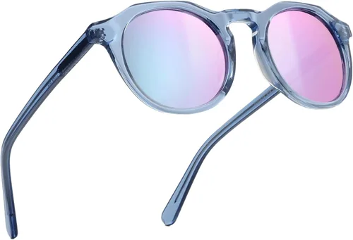 Vista 82 de ZENOTTIC Gafas de sol polarizadas redondas vintage para hombres y mujeres con protección UV400