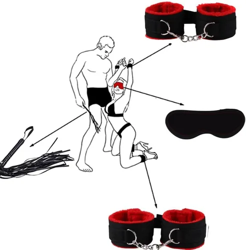 Vista 3 de 11 raquetas de cuero negro y rojo con accesorios de entrenamiento de yoga ajustables, proporcionando una experiencia cómoda, encanto personalizado