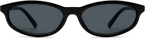 Vista 2 de Lentes de sol rectangulares retro estilo ojo de gato para mujeres y hombres, estilo vintage de los años 90, Y2K, lentes de sol ovalados estrechos