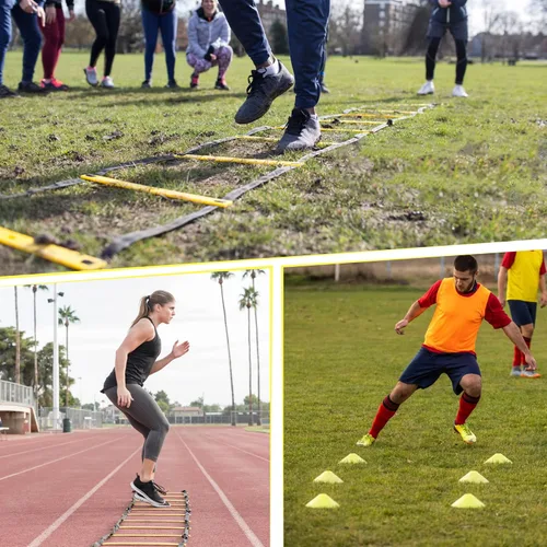 Vista 7 de 20ft Sports Agility Ladder for Men Women and Kids, Speed Youth Soccer Agility Training Equipment for Football, Exercise, Tennis, Legs Workout with