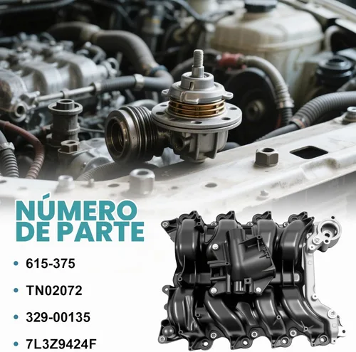 Vista 3 de Colector de admisión superior con junta compatible con Ford F-150 615-375