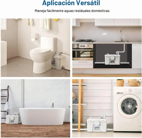 Vista 6 de CrestWave Bomba maceradora de 500 W, sistema de descarga ascendente