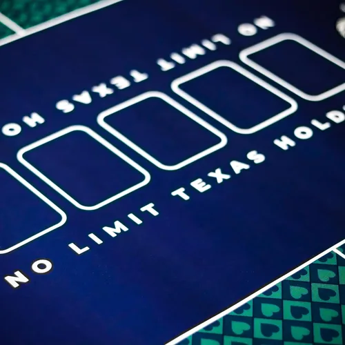 Vista 5 de Trademark Innovations Texas Holdem Poker Mat Poker - Cubierta de mesa de fieltro plegable con bolsa de mano