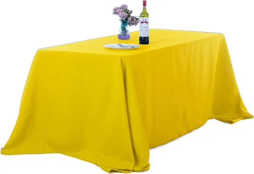 Vista 10 de Ascoza Paquete de 2 manteles cuadrados negros de tela de poliéster de 52 x 52 pulgadas para bodas, banquetes, restaurantes y fiestas