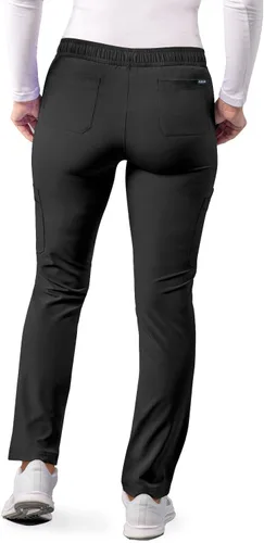 Vista 2 de Adar Addition Scrubs para mujer - Pantalones ajustados de yoga con cordón, para mujer