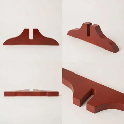 Vista 5 de 4 soportes plegables para separar habitaciones, soporte de madera para divisor de habitación con tornillos, soporte plegable para pantalla