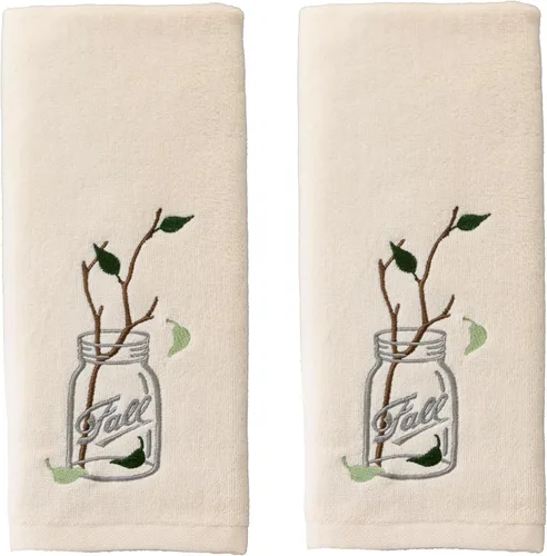 Vista 16 de SKL Home Juego de 2 toallas de mano bordadas con corona de otoño y Acción de Gracias, 100% algodón, decoración para baño, cocina, bar y regalo