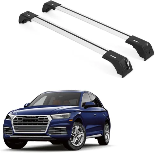 Vista 19 de ERKUL Barras Transversales de Techo para Audi Q3 2012-2018 Barras Transversales de Aluminio con Candado Antirrobo para Techo Compatible con Negro
