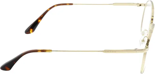 Vista 4 de Prada PR 53WV - Gafas para hombre, color oro pálido 52, Dorado claro