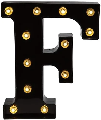Vista 12 de Ulalaza Letrero de luz LED en blanco y negro, 2 letras AA alimentadas por batería para boda, fiesta de cumpleaños, lámpara de Navidad, luz nocturna