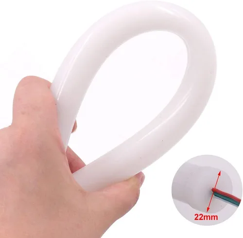 Vista 4 de Cuerda de luz LED RGB, píxel inteligente direccionable individualmente SK6812 60 LEDs/m, señal de neón, DC 5V impermeable, barra de letras flexible
