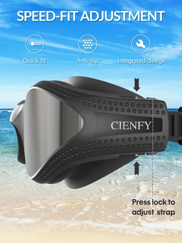 Vista 6 de Cienfy Gafas de natación unisex para adultos, polarizadas, para hombres y mujeres, antivaho a prueba de fugas, visión clara bajo el agua