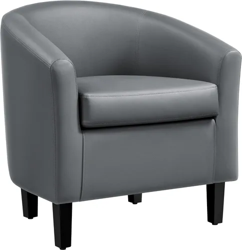 Vista 18 de Yaheetech Silla de Terciopelo Barril, Silla Decorativa Tapizada de Club, Silla Redonda con Cojín Suave para Sala de Estar, Dormitorio, Sala