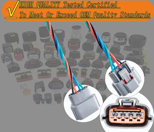 Vista 8 de Sensor de flujo de aire masivo Medidor MAF Arnés Conector Plug AFH55M12