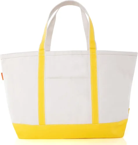 Vista 31 de CB STATION Bolso grande clásico – Bolsa de lona para mujer – Diseño multicolor, perfecta para viajes y compras En blanco: azul bebé